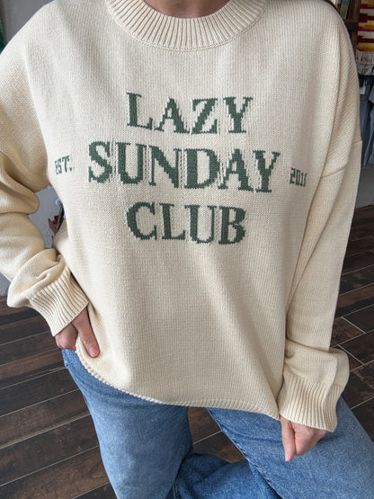 Lazy Sunday Club Sweater