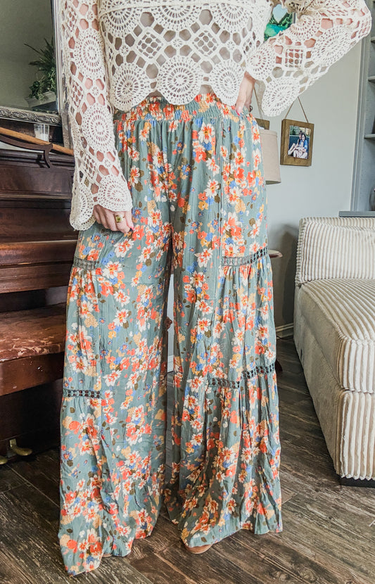 Garden Stroll Wide Leg Pants
