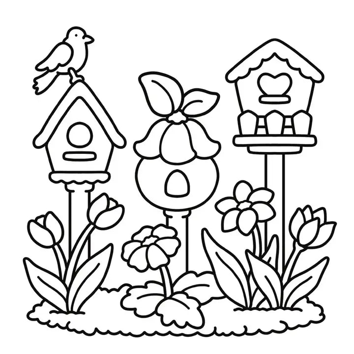 Garden Corners Coloring Book