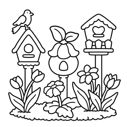 Garden Corners Coloring Book