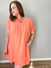 Load image into Gallery viewer, Poolside Gauze Dress (Coral)
