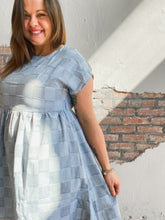 Load image into Gallery viewer, Aria Checkered Denim Dress
