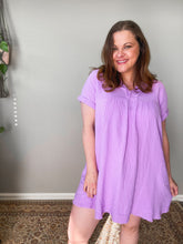 Load image into Gallery viewer, Poolside Gauze Dress (Lavender)
