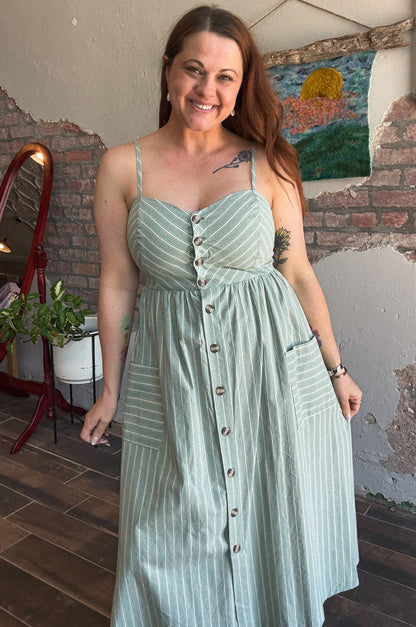 Seaside Stroll Striped Dress