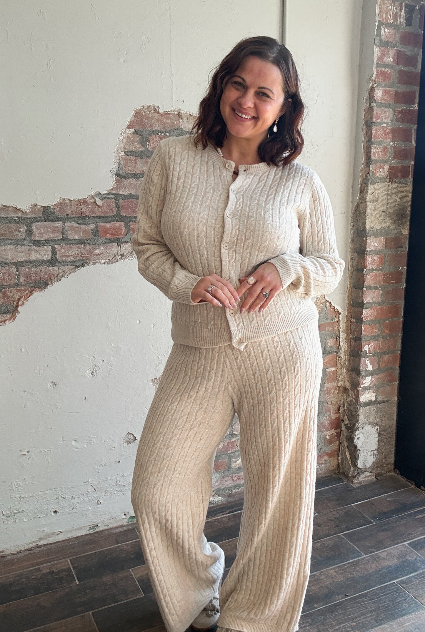 The Weekend Lounge Set in Khaki