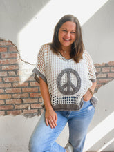 Load image into Gallery viewer, Peace Crochet Top
