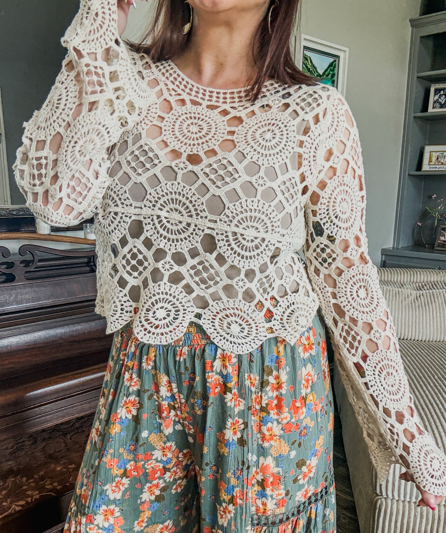 Earth & Sky Crochet Top