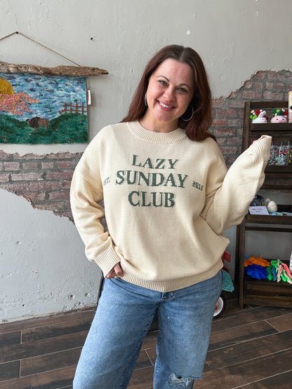 Lazy Sunday Club Sweater