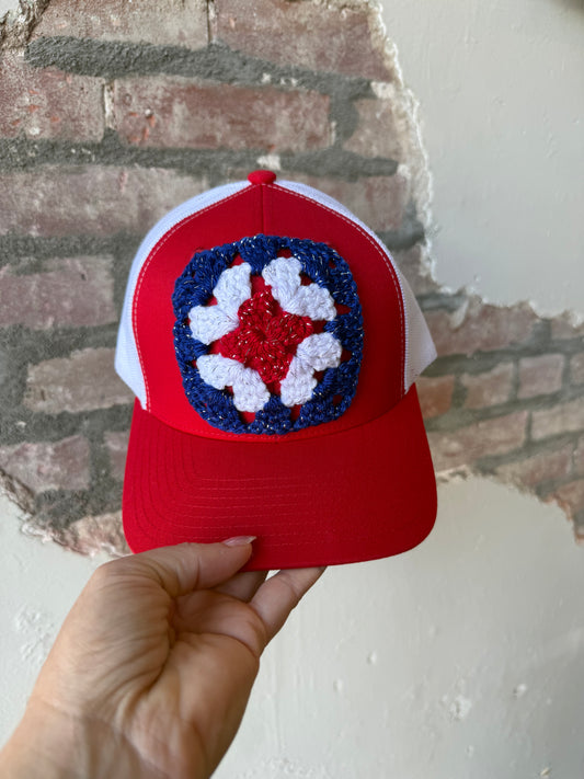 Freedom Flower Trucker Hat