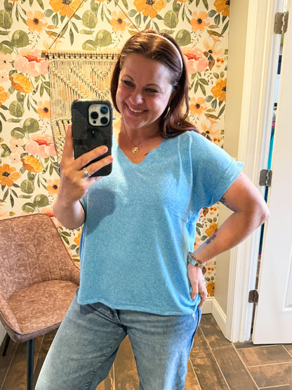 Everyday Essential Soft Tee in Deep Sky