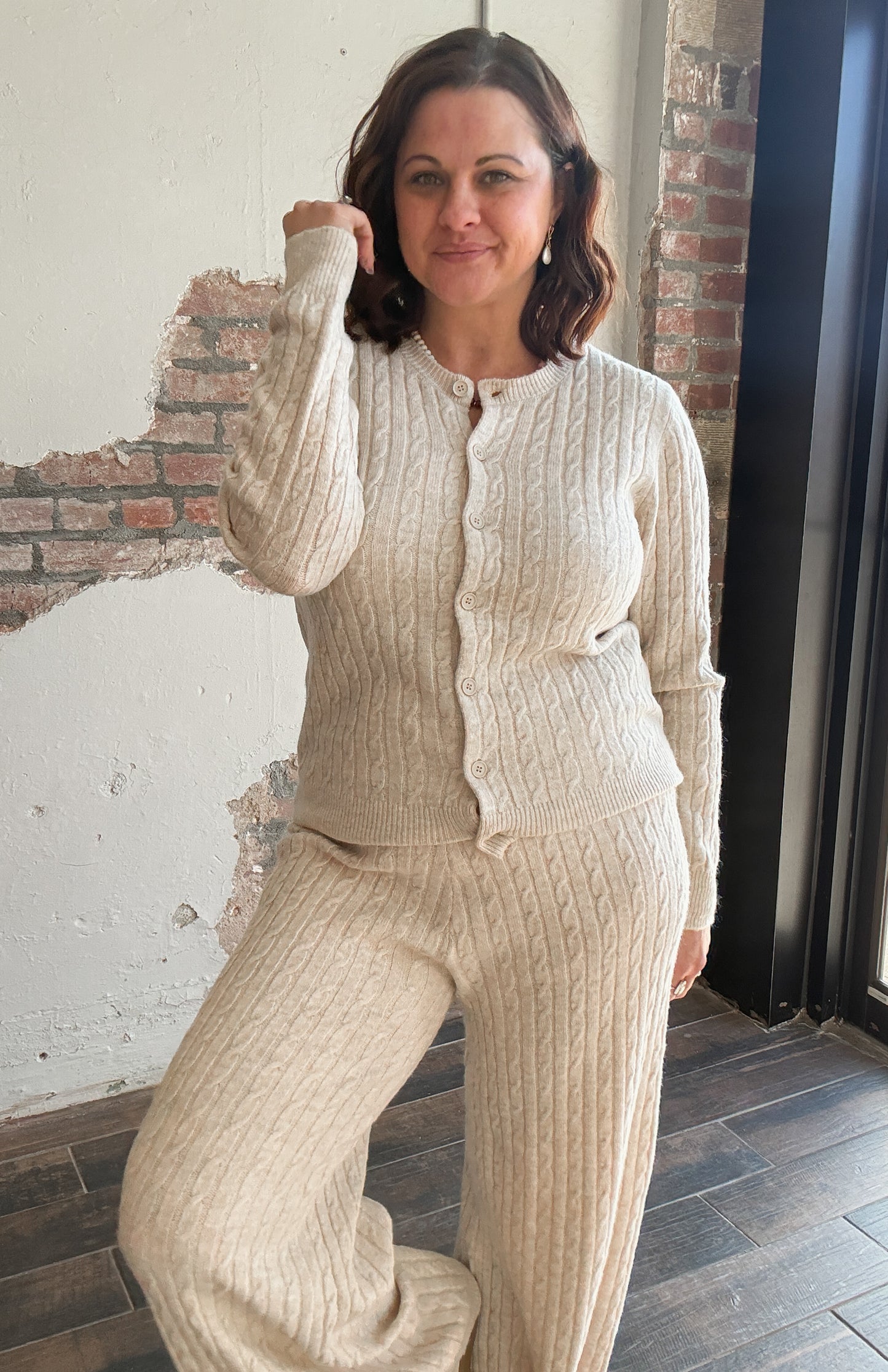 The Weekend Lounge Set in Khaki