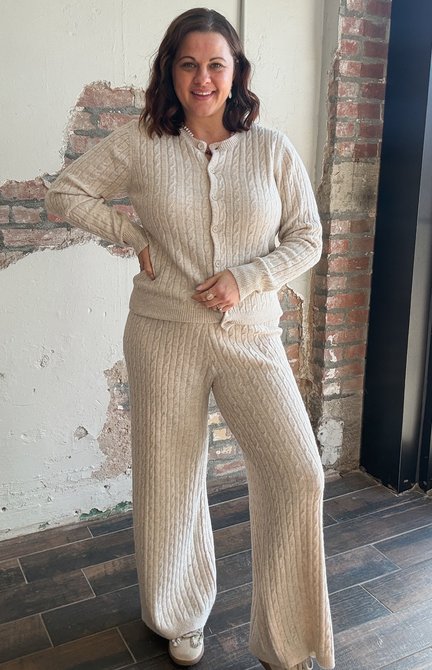 The Weekend Lounge Set in Khaki