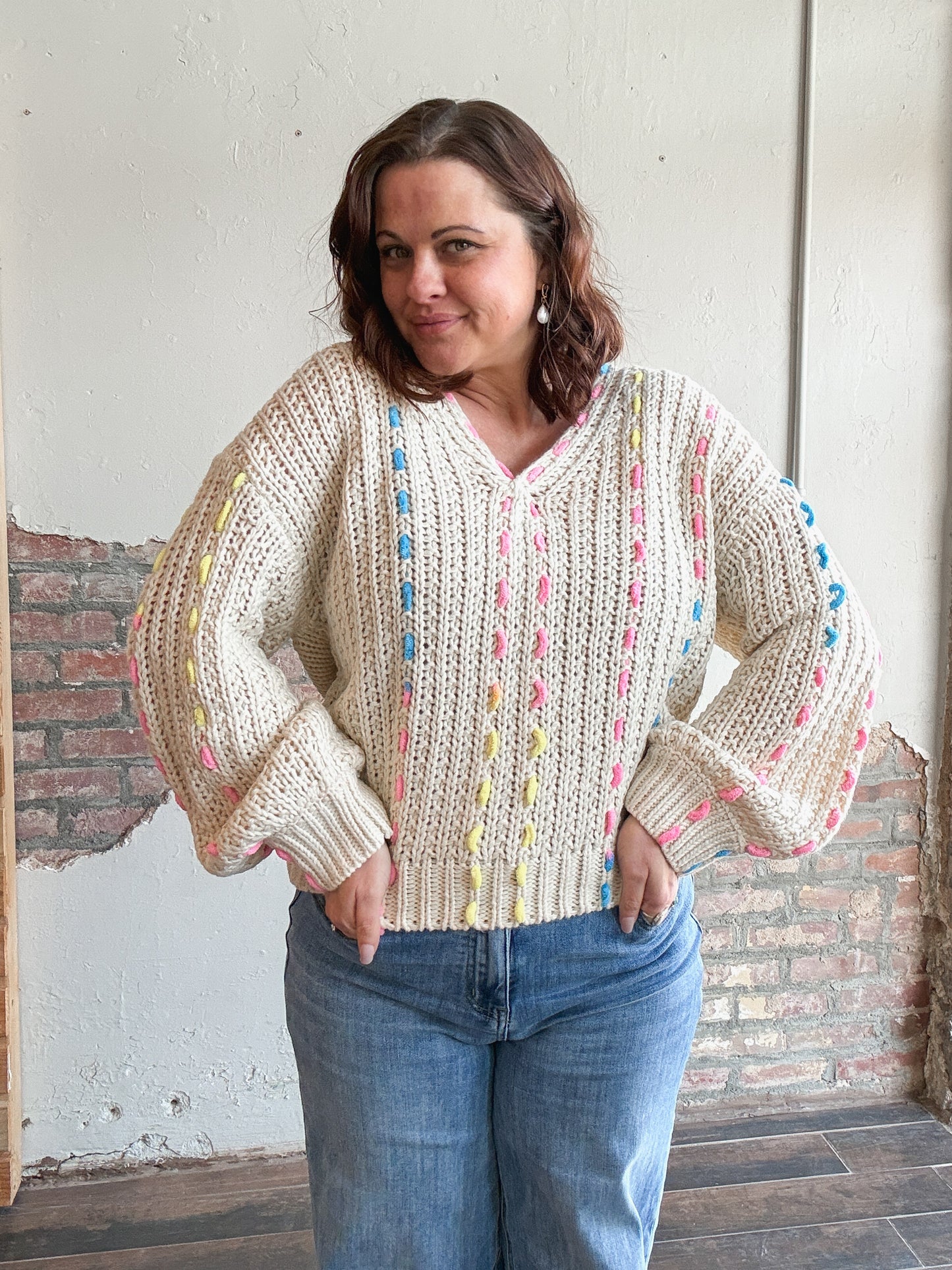 Rainbow Thread Sweater