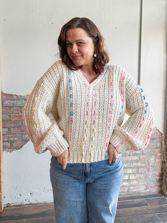 Rainbow Thread Sweater