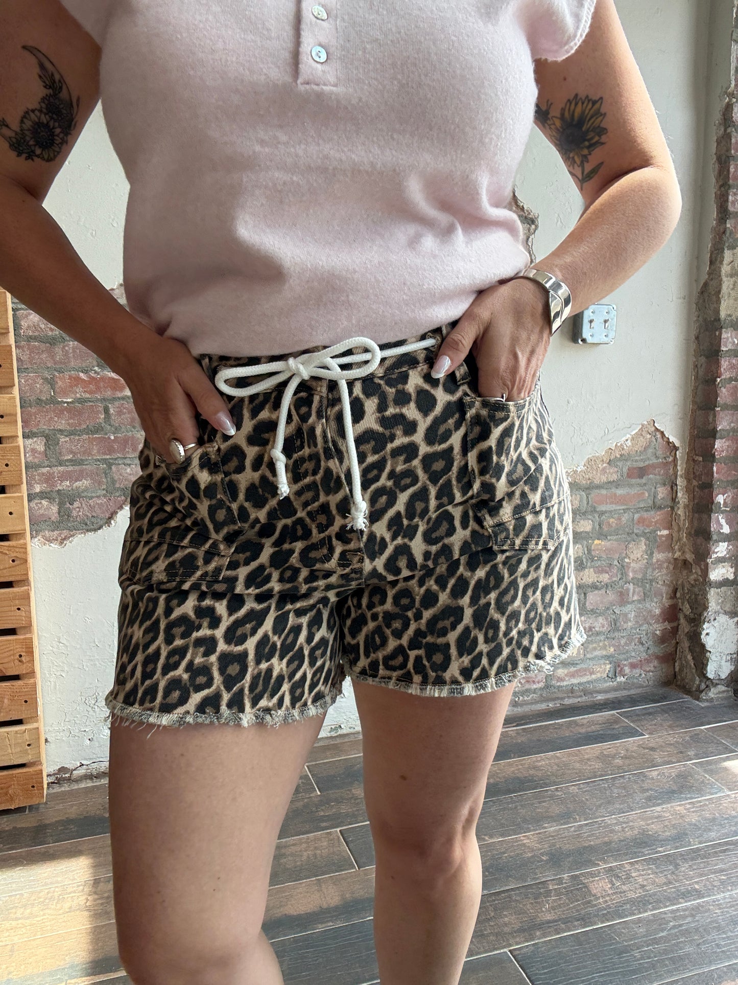 Wild Thing Leopard Shorts