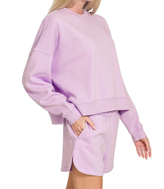 Off Duty Lounge Set in Lilac