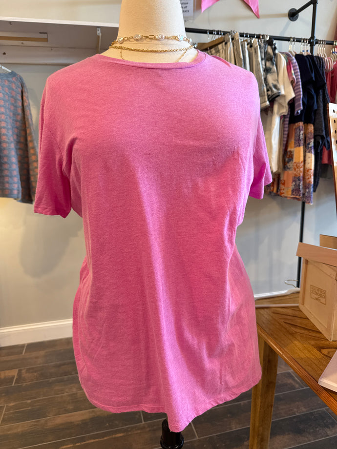 Classic Boyfriend Tee - Plus (Heather Mauve)