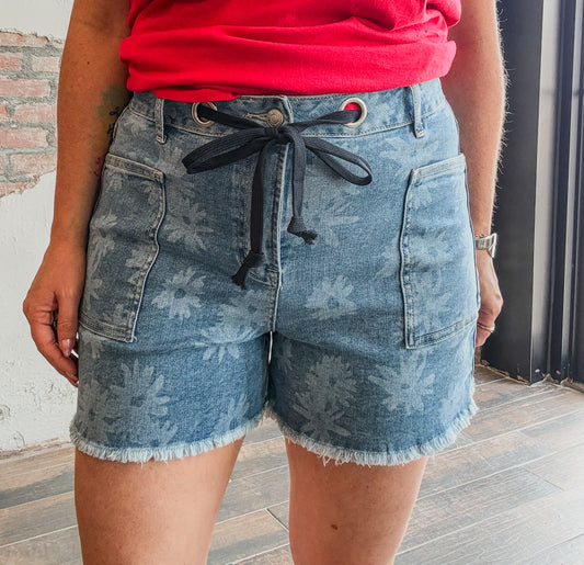 Daisy Denim Shorts