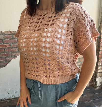 Blushing Breeze Knit Top