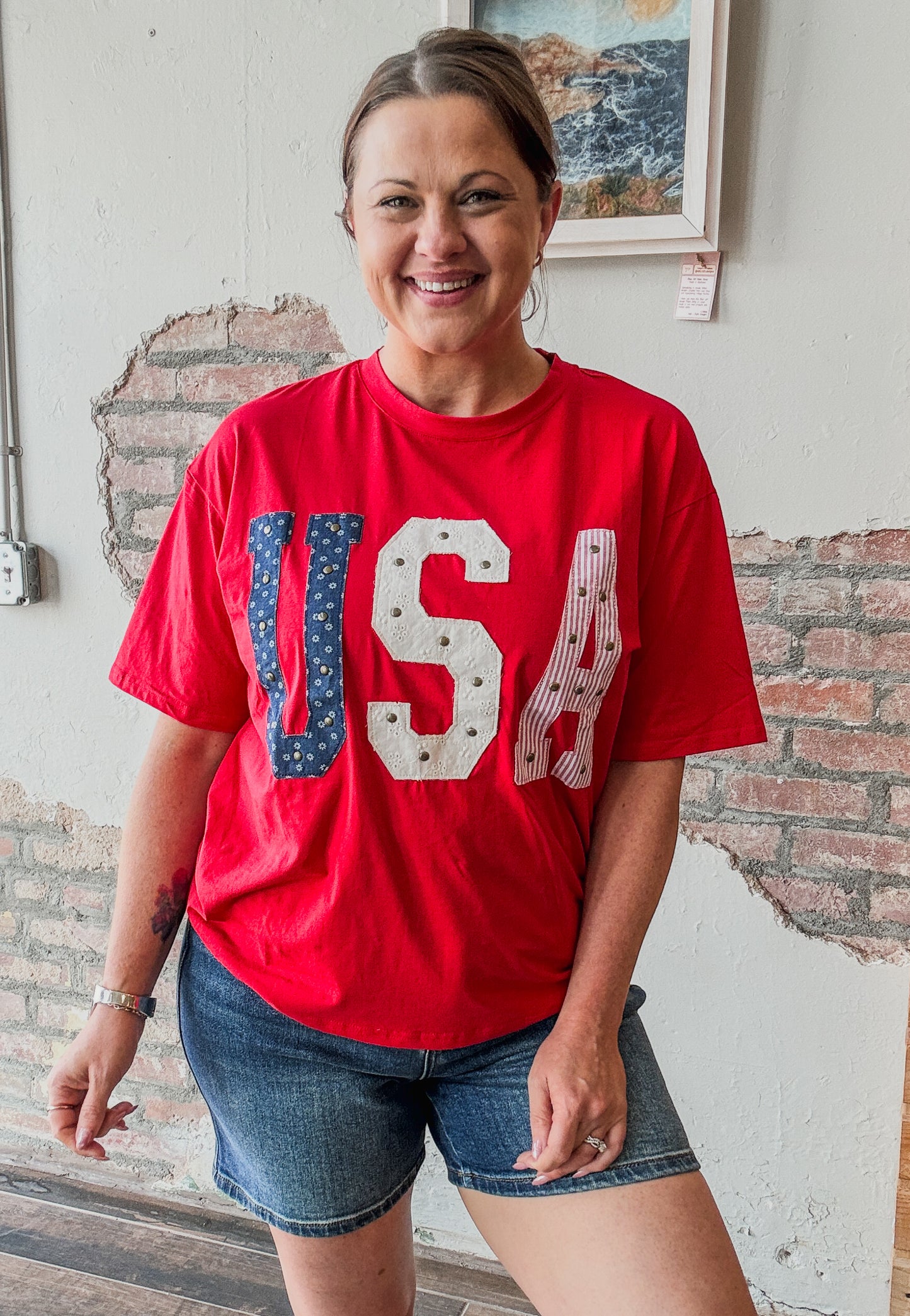 USA Patchwork Top