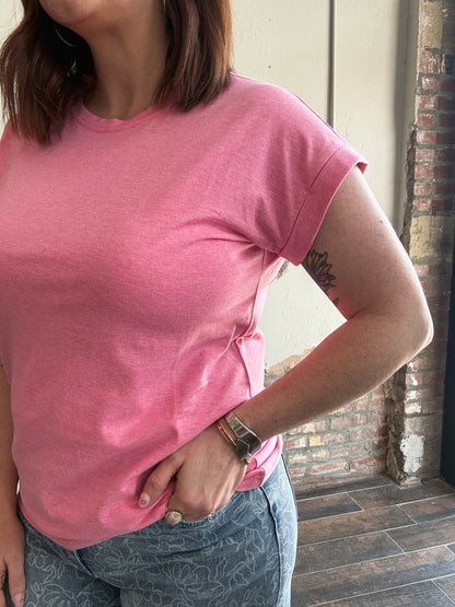 Keep It Classic Everyday Tee in Fuchsia