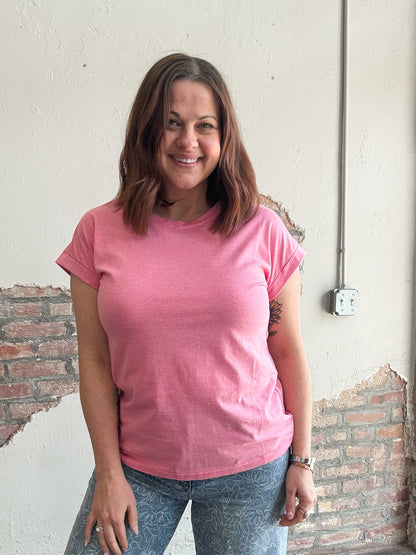 Keep It Classic Everyday Tee in Fuchsia