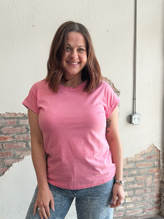 Keep It Classic Everyday Tee in Fuchsia