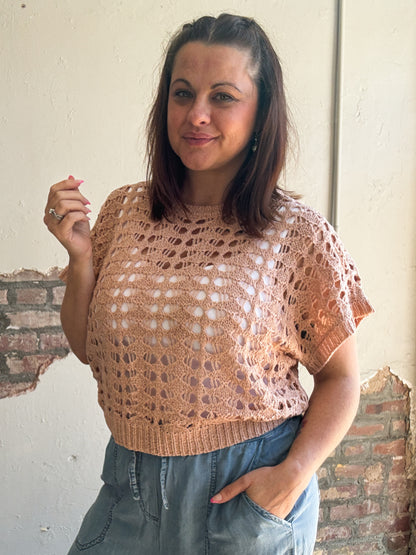 Blushing Breeze Knit Top