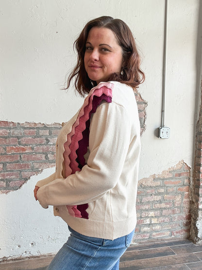 Blush Ruffle Cardigan