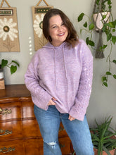 Load image into Gallery viewer, Elle Knit Hoodie (Twotone Lavender)
