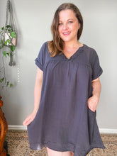 Load image into Gallery viewer, Poolside Gauze Dress (Ash Grey)
