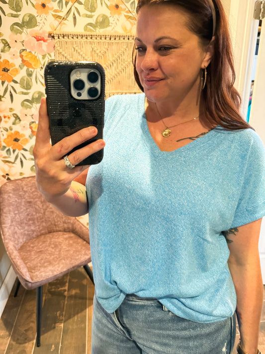 Everyday Essential Soft Tee in Deep Sky