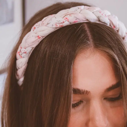 Floral Braided Headband