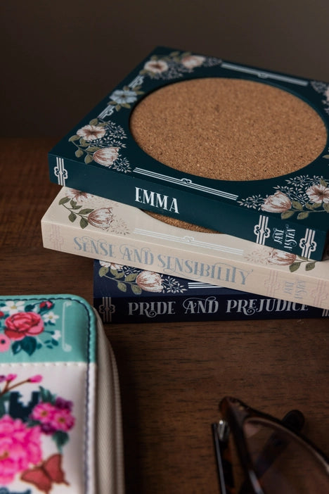 Book Coaster Set - Jane Austen Collection