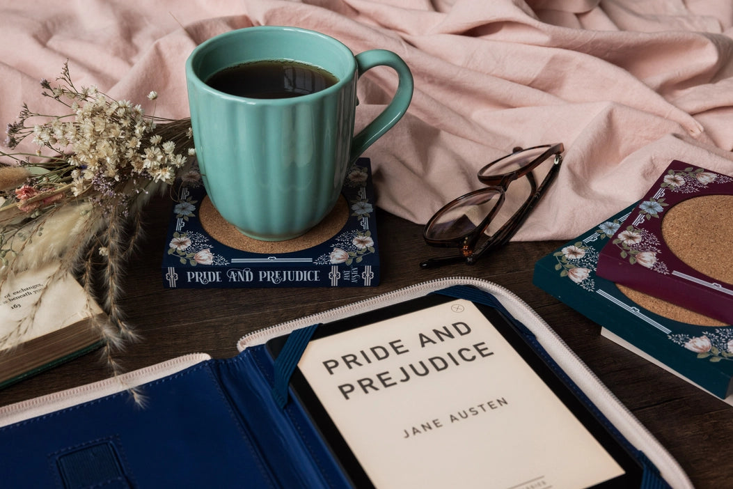 Book Coaster Set - Jane Austen Collection
