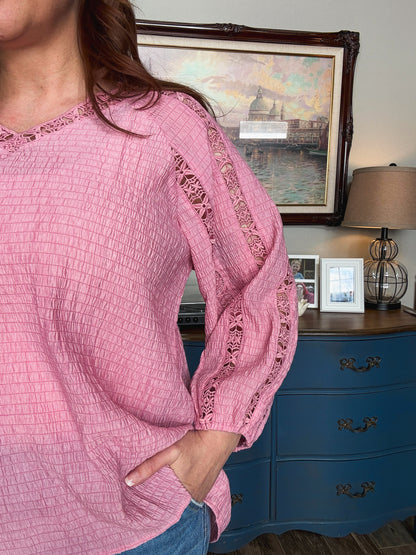 Rosalie Woven Lace Top