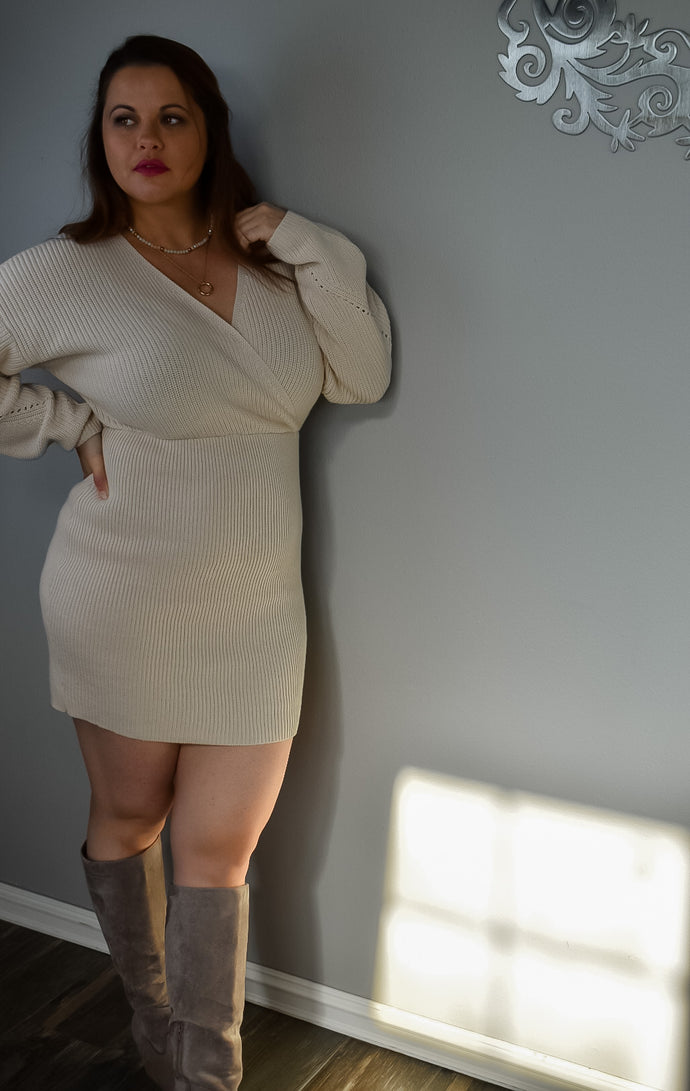 Darling Details Sweater Dress - Willow Avenue Boutique