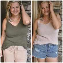 Load image into Gallery viewer, Let&#39;s Get It Knit Tank - Willow Avenue Boutique
