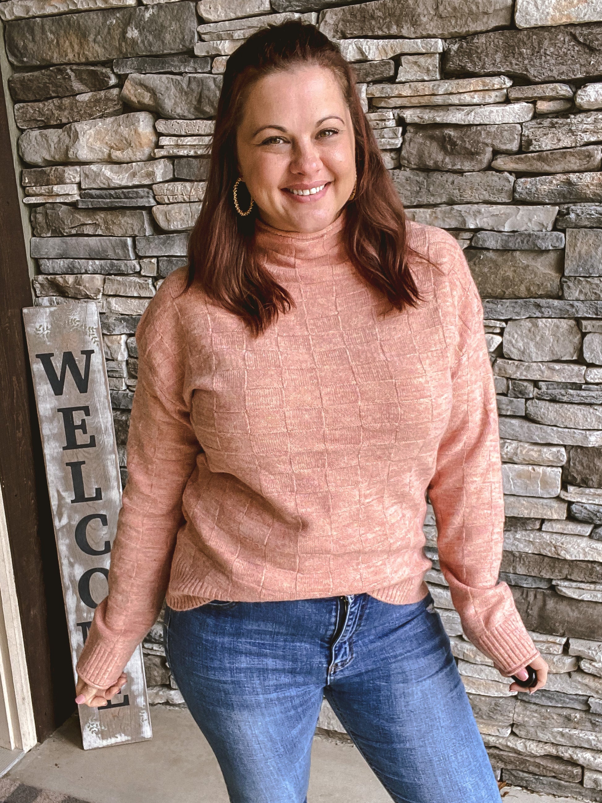 Blushing Heart Sweater - Willow Avenue Boutique