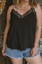 Load image into Gallery viewer, Linen Lace Camisole - Willow Avenue Boutique
